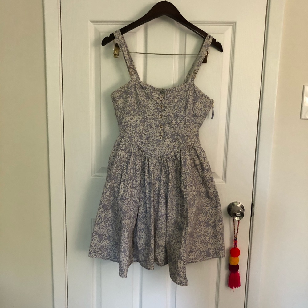Anthropologie Leifsdottir Lavender Corset Dress